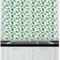 thumbnail image 1 of Ambesonne Entomology Kitchen Curtains, High Detailed Beetles, 55"x45", Hunter Green Mint Green, 1 of 1