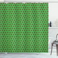 thumbnail image 1 of Ambesonne Entomology Shower Curtain, Ladybugs on a Meadow, 69"Wx84"L, Fern Green Dark Coral, 1 of 4