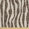 thumbnail image 1 of Ambesonne Esoteric Fabric by the Yard, Oriental Compass Star Map, 3 Yards, Dark Cocoa Pale Grey, 1 of 5