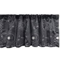 thumbnail image 1 of Ambesonne Esoteric Valance Pack of 2, Telescope Sun Moon Stars, 54"X18", Dark Blue Grey Pearl, 1 of 4