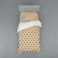 thumbnail image 1 of Ambesonne Ethnic Bedding Set 3 Pcs, Abstract Lines Dots Folk, Twin, Redwood White, 1 of 2