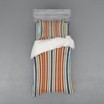 thumbnail image 1 of Ambesonne Ethnic Bedding Set 3 Pcs, Vertical Stripes Pattern, Twin XL, Multicolor, 1 of 2