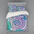 thumbnail image 1 of Ambesonne Ethnic Bedding Set 4 Pcs, Mandala Eastern, Queen, Lilac and Blue, 1 of 2