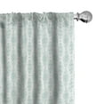 thumbnail image 1 of Ambesonne Ethnic Curtains, Folk Culture Triangles Lines, Pair of 28"x63", Seafoam White Pale Teal, 1 of 4