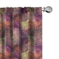 thumbnail image 1 of Ambesonne Ethnic Curtains, Modern Mandala Motif, Pair of 28"x63", Multicolor, 1 of 5