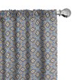 thumbnail image 1 of Ambesonne Ethnic Curtains, Moroccan Oriental Royal, Pair of 28"x63", Multicolor, 1 of 5