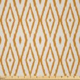 thumbnail image 1 of Ambesonne Ethnic Fabric by the Yard Microfiber, Diamond Shapes Dots Pattern, 10 Yards, Pale Vermilion and Champagne, 1 of 2