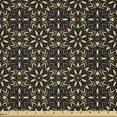 thumbnail image 1 of Ambesonne Ethnic Fabric by the Yard Microfiber, Floral Motifs Earthy Tones, 3 Yards, Dark Grey Cream Caramel, 1 of 2