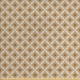 thumbnail image 1 of Ambesonne Ethnic Fabric by the Yard Upholstery, Abstract Lines Dots Folk, 5 Yards, Redwood White, 1 of 4