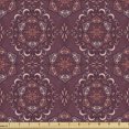 thumbnail image 1 of Ambesonne Ethnic Fabric by the Yard Upholstery, Royal Victorian Gypsy Art, 5 Yards, Dark Mauve and Blush, 1 of 5