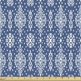 thumbnail image 1 of Ambesonne Ethnic Fabric by the Yard Upholstery, Stripe and Chevron Pattern, 2 Yards, Dark Lavender and White, 1 of 5