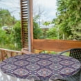 thumbnail image 1 of Ambesonne Ethnic Fitted Round Tablecloth, Boho Colorful Spring Garden, 56"- 60" Diameter, Multicolor, 1 of 5