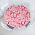 thumbnail image 1 of Ambesonne Ethnic Fitted Round Tablecloth, Tie Dye Whimsical Painting, 40"- 44" Diameter, Dark Coral and Pale Rose, 1 of 1