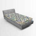 thumbnail image 1 of Ambesonne Ethnic Fitted Sheet, Marrakesh Motif, Twin Size, Multicolor, 1 of 3
