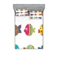 thumbnail image 1 of Ambesonne Ethnic Fitted Sheet & Pillow Sham Set, Cartoon Fish, Full, Multicolor, 1 of 2