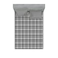 thumbnail image 1 of Ambesonne Ethnic Fitted Sheet & Pillow Sham Set, Gaelic Culture Pattern, Queen, Charcoal Grey Dimgrey, 1 of 2