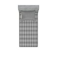 thumbnail image 1 of Ambesonne Ethnic Fitted Sheet & Pillow Sham Set, Gaelic Culture Pattern, Twinxl, Charcoal Grey Dimgrey, 1 of 2
