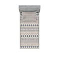 thumbnail image 1 of Ambesonne Ethnic Fitted Sheet & Pillow Sham Set, Ornate Motif, Twin, Eggshell and Blue, 1 of 3