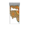 thumbnail image 1 of Ambesonne Ethnic Fitted Sheet & Pillow Sham Set, Paisley Eastern Oriental, Twinxl, Multicolor, 1 of 2