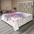 thumbnail image 1 of Ambesonne Ethnic Flat Sheet, Motif Grunge Splashes, California King, Ivory Multicolor, 1 of 1