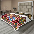 thumbnail image 1 of Ambesonne Ethnic Flat Sheet, Retro Ukranian Ornament, California King, Multicolor, 1 of 1
