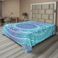 thumbnail image 1 of Ambesonne Ethnic Flat Sheet, Theme, Queen Size, Pale Blue, 1 of 1