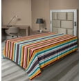 thumbnail image 1 of Ambesonne Ethnic Flat Sheet, Vertical Stripes Pattern, Twin Size, Multicolor, 1 of 1