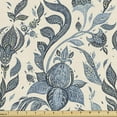 thumbnail image 1 of Ambesonne Ethnic Floral Fabric by the Yard Upholstery, Paisley Indigo Flower, 3 Yards, Slate Blue and Pale Teal, 1 of 1