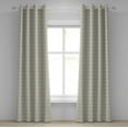 thumbnail image 1 of Ambesonne Ethnic Grommet Curtain, Azulejo Tiles Design, 50" x 84", Taupe Beige, 1 of 6