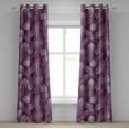 thumbnail image 1 of Ambesonne Ethnic Grommet Curtain, Pinkish Peacock Feathers, 50"x120", Magenta and Soft Pink, 1 of 1