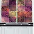 thumbnail image 1 of Ambesonne Ethnic Kitchen Curtains, Modern Mandala Motif, 55"x39", Multicolor, 1 of 2
