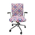 thumbnail image 1 of Ambesonne Ethnic Office Chair Cover Stretchable High Back, Hand Drawn Mayan Sripes, Fuchsia Indigo Burgundy, 1 of 1