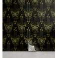 thumbnail image 1 of Ambesonne Ethnic Peel & Stick Wallpaper for Home, Gold Butterfly Square Plot, 13"x100", Charcoal Grey and Dark Yellow, 1 of 5