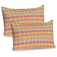thumbnail image 1 of Ambesonne Ethnic Pillow Sham 2 Pack, Colorful Eastern Style Forms, 30"x20", Beige and Multicolor, 1 of 3