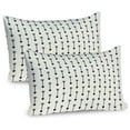 thumbnail image 1 of Ambesonne Ethnic Pillow Sham 2 Pack, Retro Boho Arrow Pattern, 36"x20", Pale Beige Black, 1 of 3