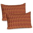 thumbnail image 1 of Ambesonne Ethnic Pillow Sham 2 Pack, Style Ethnic, 36"x20", Ginger and Orange, 1 of 3