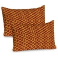 thumbnail image 1 of Ambesonne Ethnic Pillow Sham 2 Pack, Warm Folkloric Art, 26"x20", Orange Mustard, 1 of 3