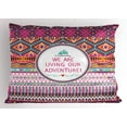 thumbnail image 1 of Ambesonne Ethnic Pillow Sham, Striped Geometric, 36" X 20", Multicolor, 1 of 2