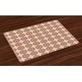 thumbnail image 1 of Ambesonne Ethnic Place Mats Set of 4, Mosaic Ornate Blossoms, Standard Size, Multicolor, 1 of 4