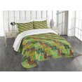thumbnail image 1 of Ambesonne Ethnic Quilted Bedspread Set 3 Pcs, Folk Native, King Size, Multicolor, 1 of 5