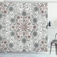 thumbnail image 1 of Ambesonne Ethnic Shower Curtain, Flower Vintage Abstract Art, 69"Wx75"L, Pale Grey, 1 of 4