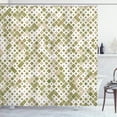 thumbnail image 1 of Ambesonne Ethnic Shower Curtain, Retro Pattern Abstract Art, 69"Wx84"L, Olive Green, 1 of 1