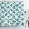 thumbnail image 1 of Ambesonne Ethnic Shower Curtain, Retro Pattern Abstract Art, 69"Wx84"L, Pale Seafoam, 1 of 1