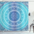 thumbnail image 1 of Ambesonne Ethnic Shower Curtain, Theme, 69"Wx84"L, Pale Blue, 1 of 2