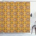 thumbnail image 1 of Ambesonne Ethnic Shower Curtain, Traditional Ceramic Pattern, 69"Wx75"L, Earth Yellow Multicolor, 1 of 4