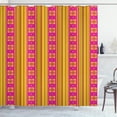 thumbnail image 1 of Ambesonne Ethnic Shower Curtain, Traditional Ornaments, 69"Wx75"L, Hot Pink Yellow, 1 of 5