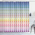 thumbnail image 1 of Ambesonne Ethnic Shower Curtain, Trippy Geometric Forms, 69"Wx84"L, Multicolor, 1 of 5
