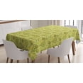 thumbnail image 1 of Ambesonne Ethnic Tablecloth Rectangular Table Cover, Paisley Motifs, 60"x90", Lime and Avocado Green, 1 of 4