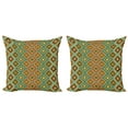 thumbnail image 1 of Ambesonne Ethnic Throw Pillow Cover 2 Pack, Mosaic Folkloric Ethnic, 16", Multicolor, 1 of 5