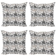 thumbnail image 1 of Ambesonne Ethnic Throw Pillow Cover 4 Pack, Coffee Beans, 20", Sand Brown Black, 1 of 2